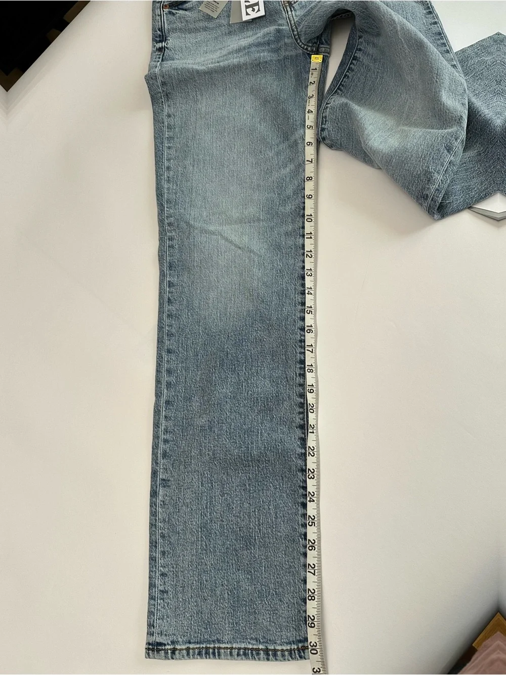 Daze 90s inspired Minimalist High Rise Straight Leg Light Wash Relaxed Denim
